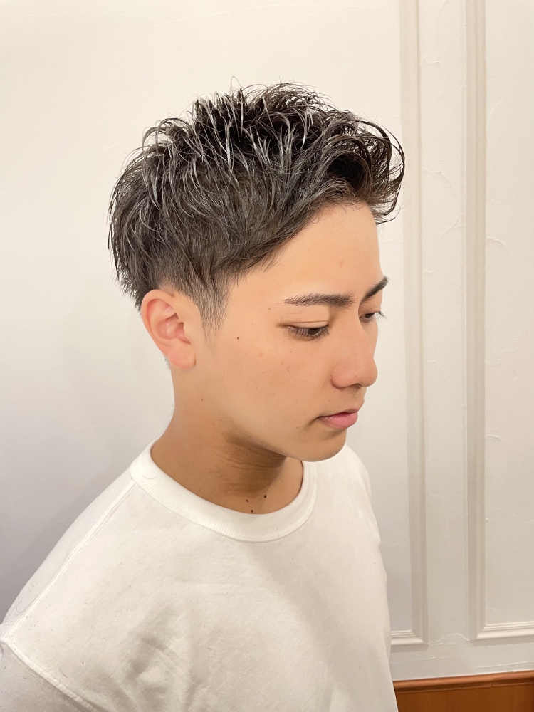 直毛改善 ゆるめアイロンパーマ ヘアカタログ Y S Barber Ginza Lounge 銀座の高級理容室 床屋 ワイズバーバー