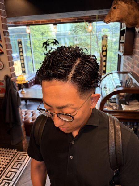 フェードワンカールパーマ